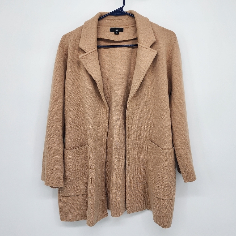 J.Crew 365 Sophie Open Front Sweater Blazer Cardigan Wool Blend Small